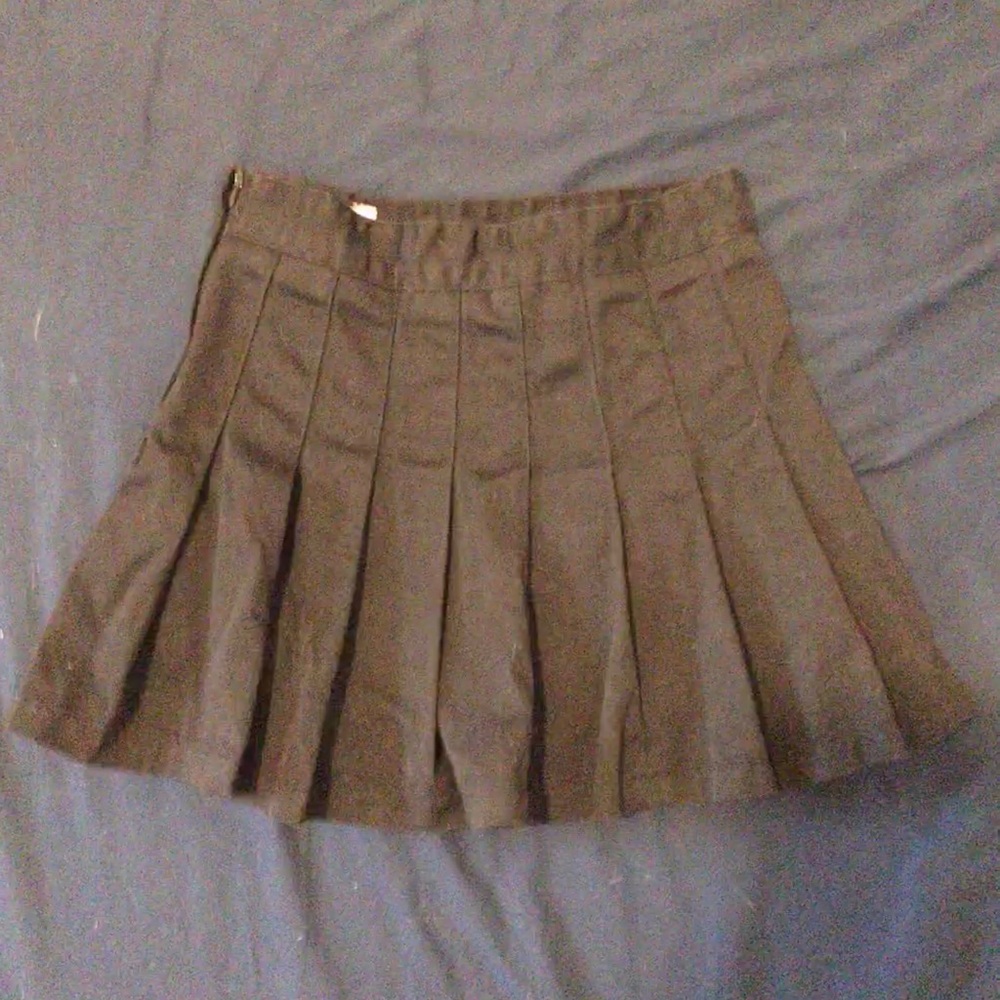 J Galt/Brandy Melville black pleated mini skirt